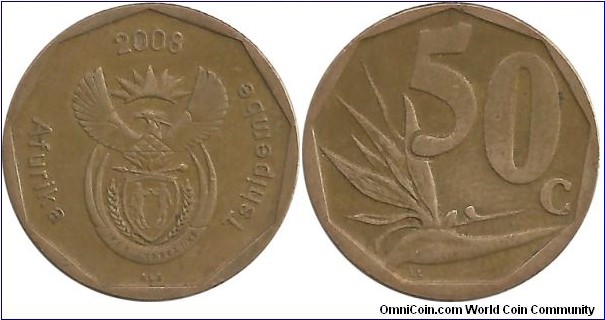 SouthAfrica 50 Cents 2008 (Venda)