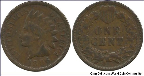 USA One Cent 1896