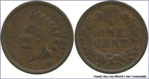 USA One Cent 1896