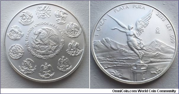 1 oz Mexican Silver Libertad Coin BU