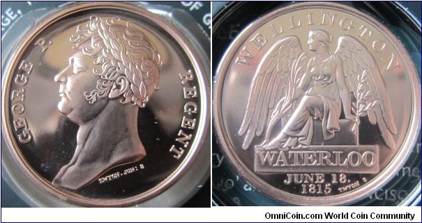 2015 re strike of the Waterloo medal in bronze