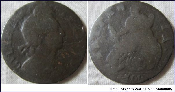 low grade 1700 halfpenny