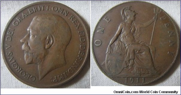 1911 penny fine+