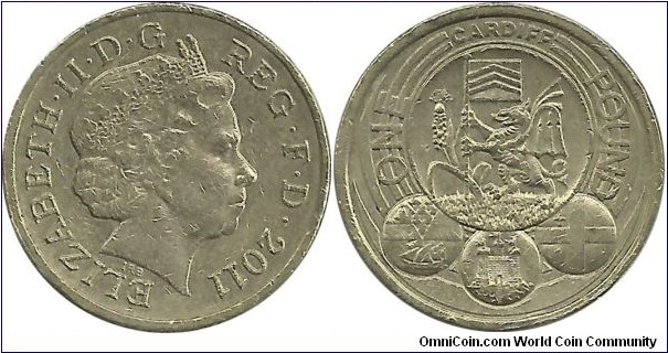 U.Kingdom 1 Pound 2011(Cardiff)