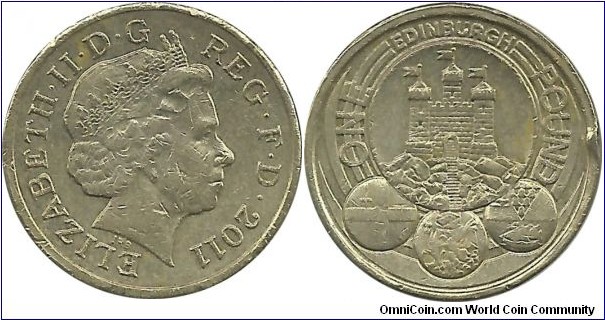 U.Kingdom 1 Pound 2011(Edinburgh)