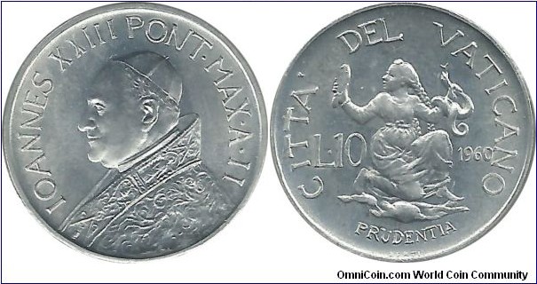 Vatican 10 Lire 1960