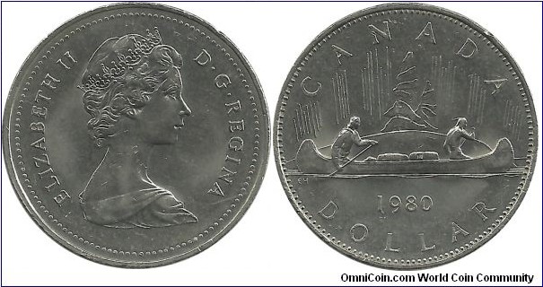 Canada 1 Dollar 1980