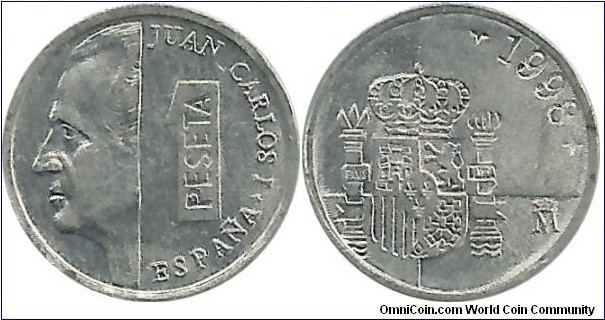 Spain 1 Peseta 1998