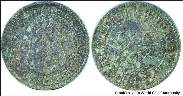 Bulgaria2.5Stotinki-km8-1888