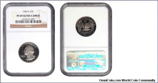 1983 S 25C PF 69 Ultra Cameo