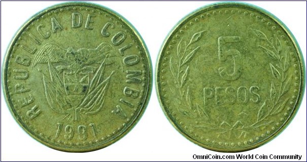 Colombia5Pesos-km280-1991