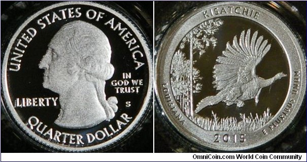 Kisatchie National Forest, LA. America the beautiful quarters series. 