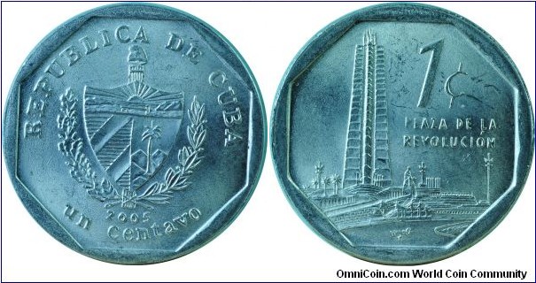 Cuba1Centavo-RevolutionPlaza-km733-2005