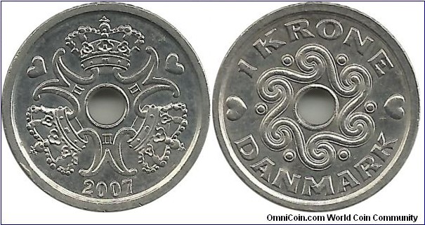 Denmark 1 Krone 2007