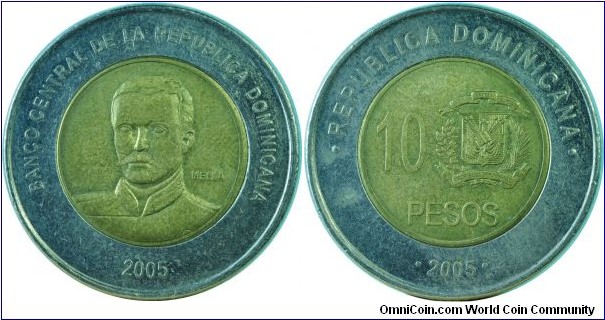 Dominican10Pesos-km106-2005