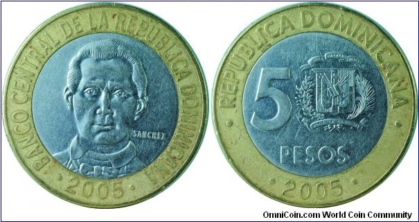 Dominican5Pesos-km89-2005