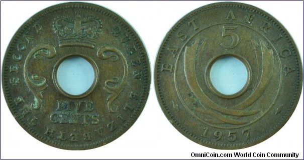 East Africa5Cents-km37-1957