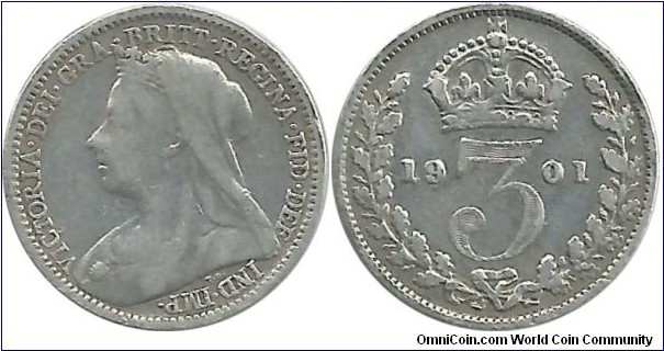 G.Britain 3 Pence 1901 (another coin)