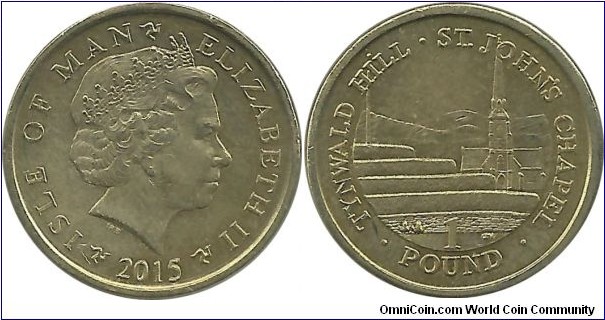 Isle of Man 1 Pound 2015