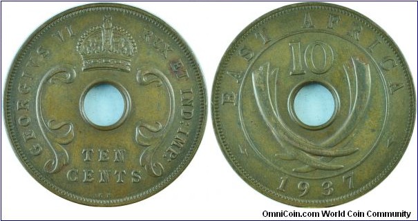 East Africa10Cents-km26.1-1937