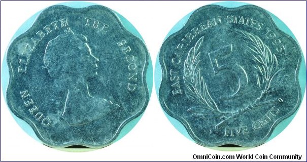 East Caribbean5Cents-km12-1995