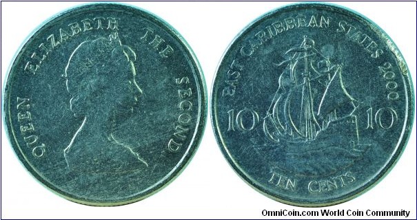 East Caribbean10Cents-km13-2000