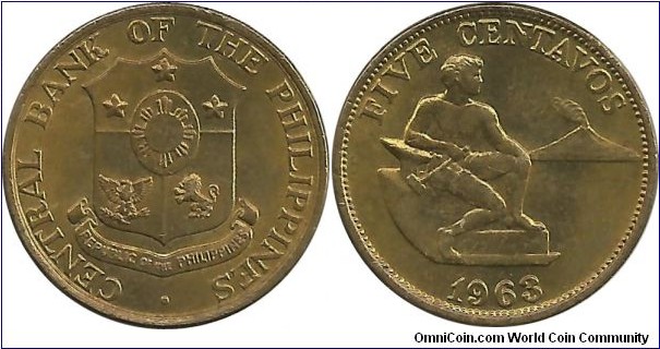 Philippines 5 Centavos 1963