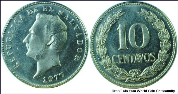 El Salvador10Centavos-km150a-1977