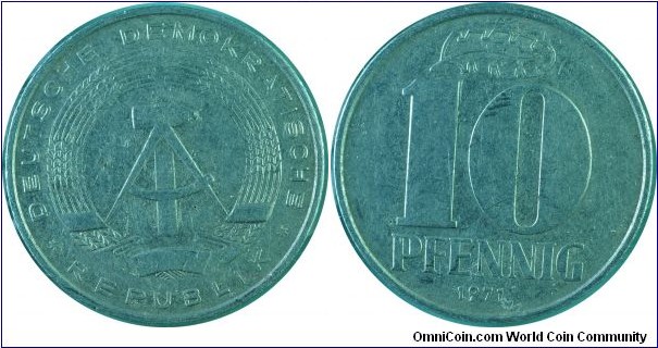 Germany E.(DDR)10Pfennig-km10-1971