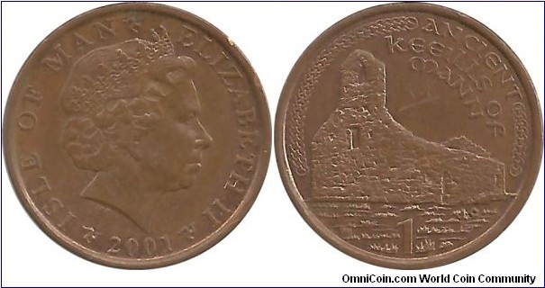 Isle of Man 1 Penny 2001
