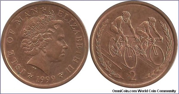 Isle of Man 2 Pence 1999