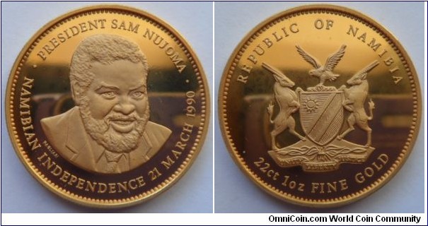 President Sam Nujoma
Founding President
1oz Gold Medal