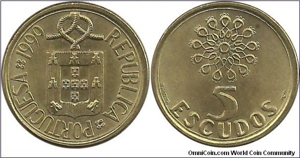 Portugal 5 Escudos 1999