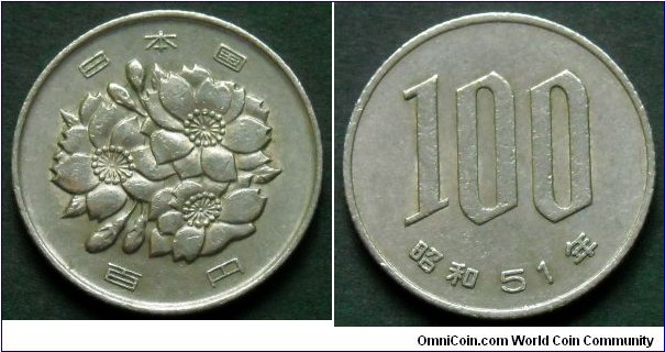 Japan 100 yen.
1976