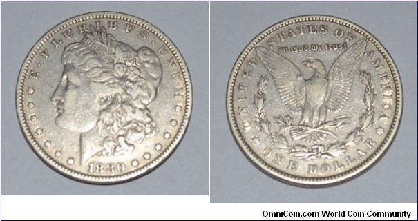 Morgan Silver Dollar without Mint Mark