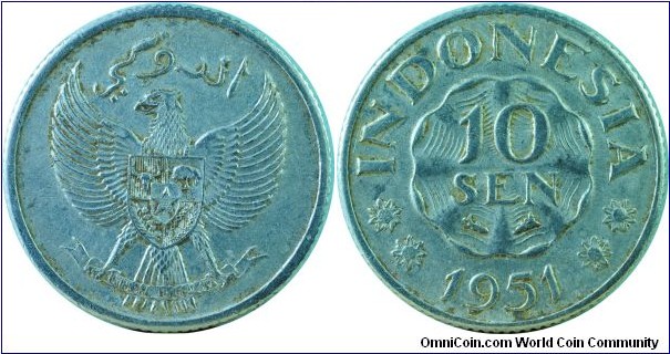 Indonesia10Sen-km6-1951