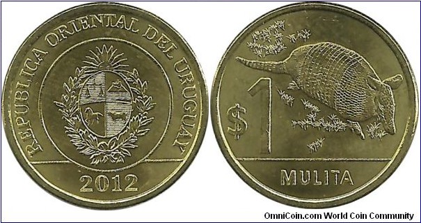 Uruguay 1 Peso Uruguayo 2012