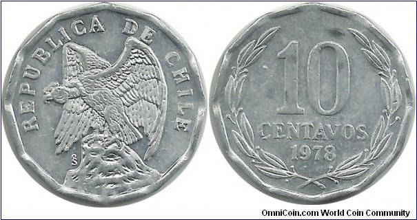Chile 10 Centavos 1978