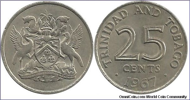 Trinidad&Tobago 25 Cents 1967