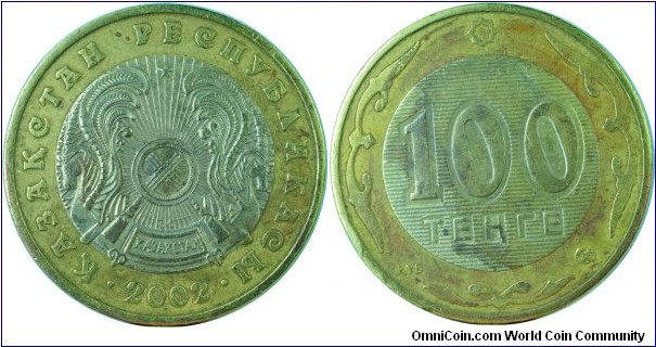 Kazakhstan100Tenge-km39-2002