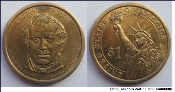 Presidential Dollar
12th President Taylor