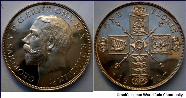 George V 1911 Proof Florin