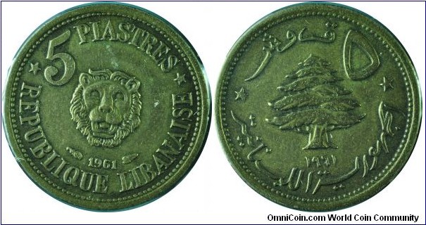 Lebanon5Piastres-km21-1961