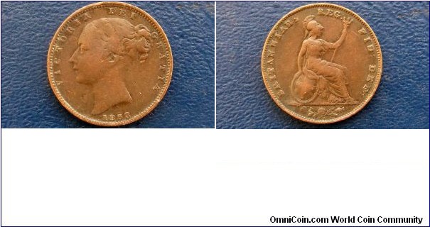 Scarce 1853 Great Britain Queen Victoria Farthing KM#725 Nice Grade Circ

Specifications

Composition: Copper
Design

Obverse: Head left

Obverse Legend: VICTORIA DEI GRATIA

Reverse: Britannia seaated right

Reverse Inscription: BRITANNIAR: REG: FID: DEF:
Notes

Ruler: Victoria