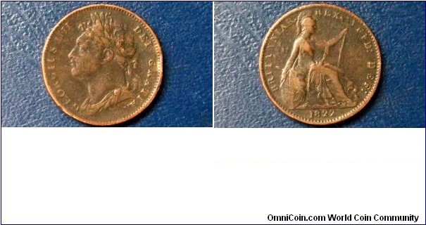 Mouse over image to zoom

    1822-Great-Britain-George-IV-Farthing-KM-677-Nice-Grade-Circulated-636
    1822-Great-Britain-George-IV-Farthing-KM-677-Nice-Grade-Circulated-636

Have one to sell? Sell now
Details about  1822 Great Britain George IV Farthing KM#677 Nice Grade Circulated

Specifications

Composition: Copper
Design

Obverse: Laureate head left

Obverse Legend: GEORGIUS IIII DEI GRATIA

Reverse: Britannia seated right

Reverse Legend: BRITANNIAR. REX: FID: DEF:
Notes

Ruler: George IV
