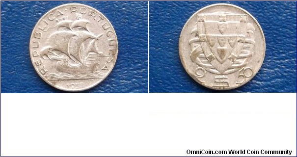 Very Rare Silver 1933 Portugal 2 1/2 Escudos KM# 580 SEMI KEY HIGH GRADE # X2 
Go Here:

http://stores.ebay.com/Mt-Hood-Coins