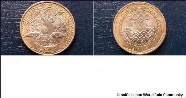 2014 Colombia 1000 Pesos KM# 299 Loggerhead Sea Turtle Beautiful BU Coin Go Here:

http://stores.ebay.com/Mt-Hood-Coins