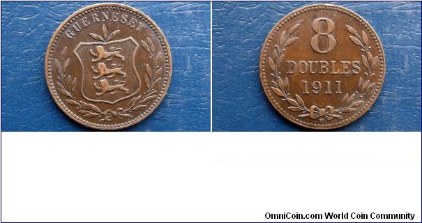 1911-H Guernsey 8 Doubles Key Date Last Year Low Mintage 78K Nice Grade Go Here:

http://stores.ebay.com/Mt-Hood-Coins
