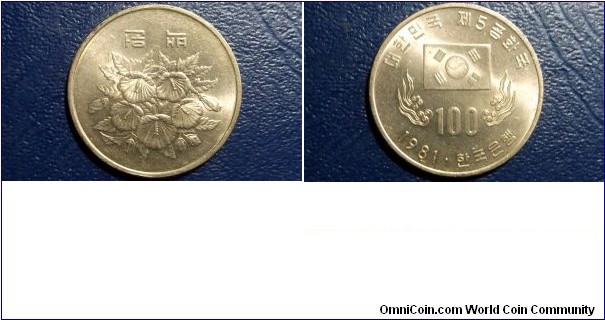 Korea South 100 Won 1st Anniversary of the 5th Republic KM#24 BU Go Here:

http://stores.ebay.com/Mt-Hood-Coins

SOLD for $ 4.25