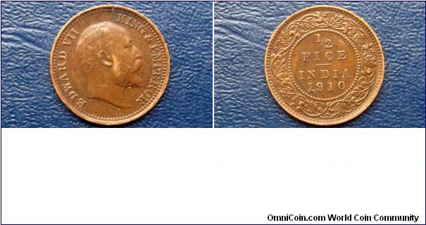 1910 India British 1/2 Pice KM#500 Edward VII Nice Grade Circulated Coin Go Here:

http://stores.ebay.com/Mt-Hood-Coins